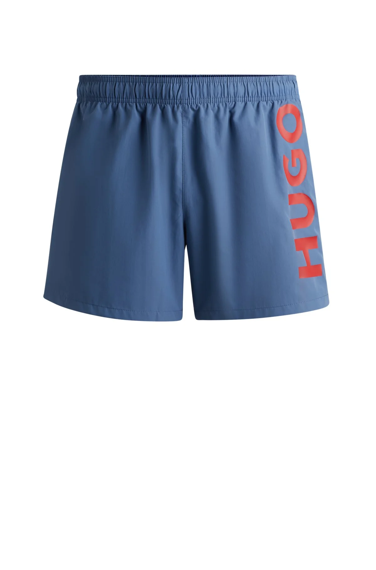 FULLY LINED SWIM SHORTS WITH VERTICAL LOGO - 1