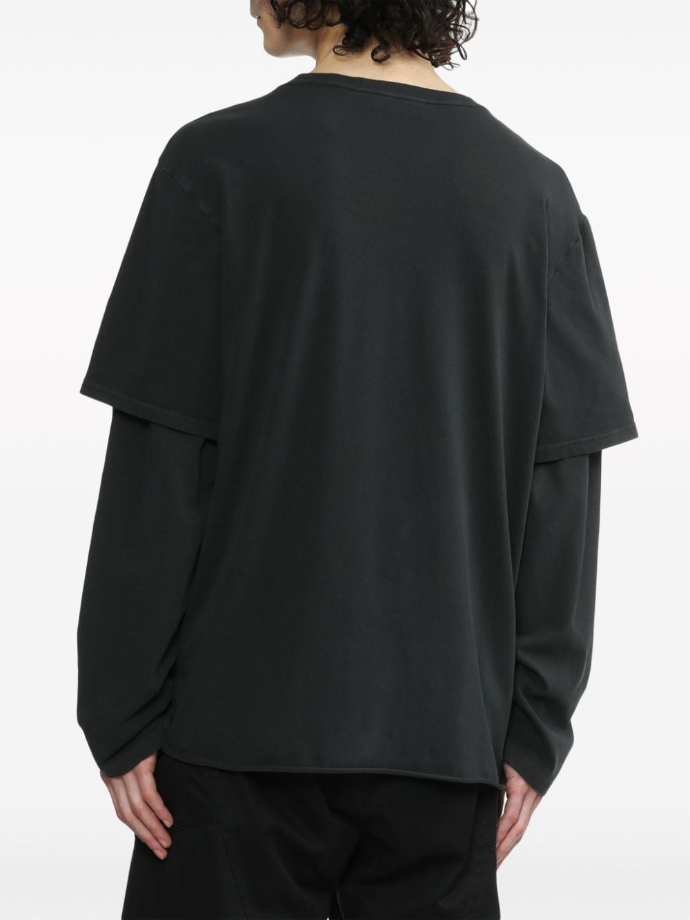 layered cotton T-shirt - 4