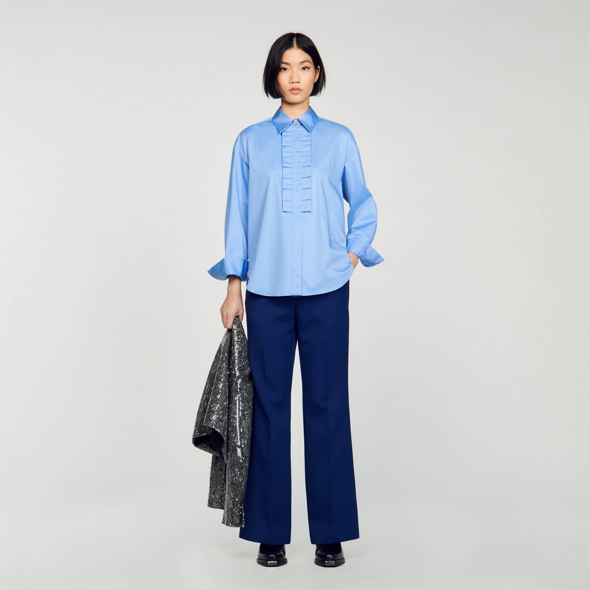 FRILLED COLLAR SHIRT - 2