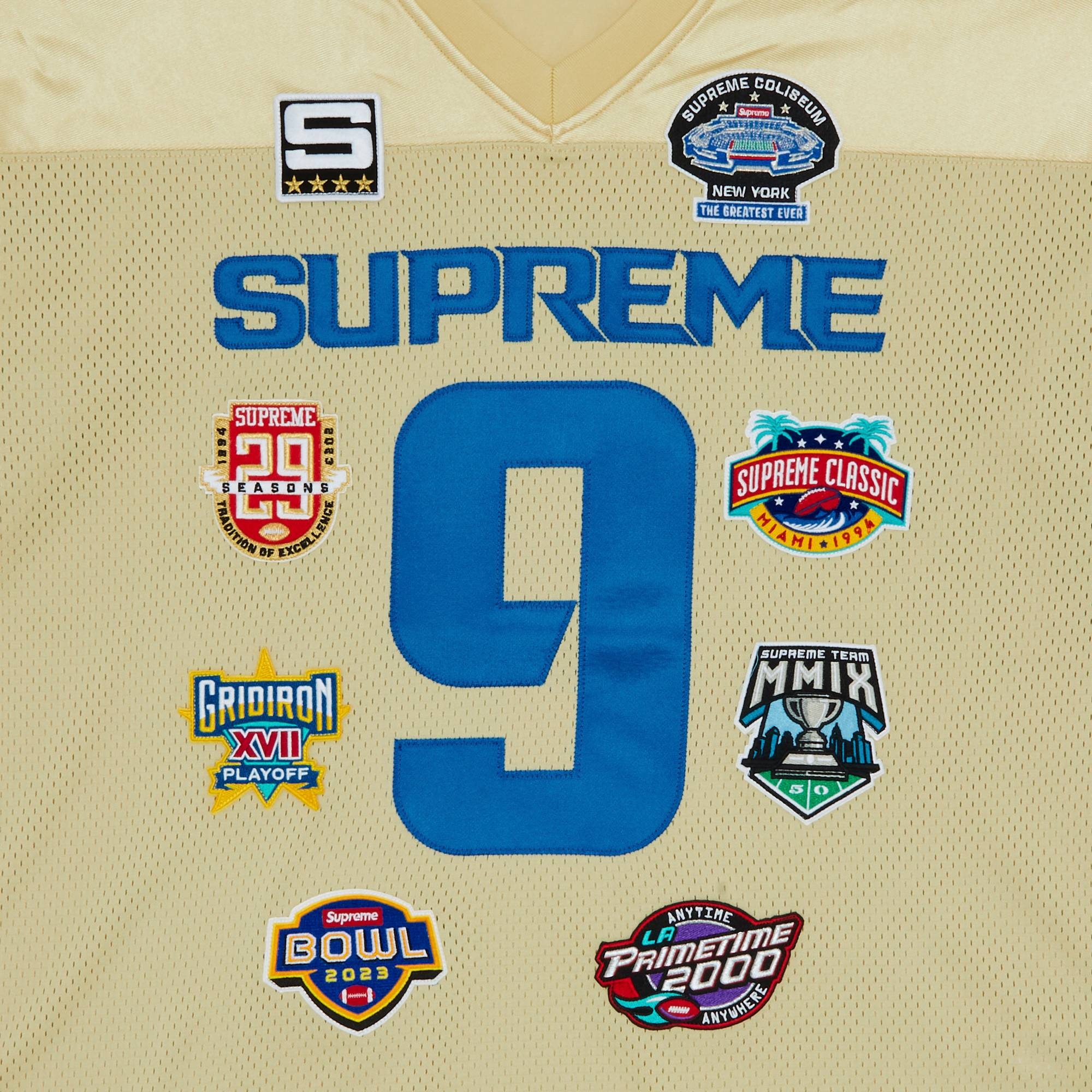 Supreme Championships Embroidered Football Jersey 'Gold'