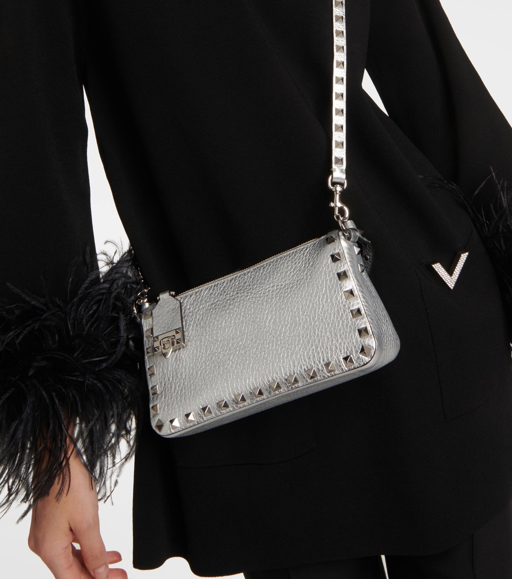 Rockstud Small leather crossbody bag - 2