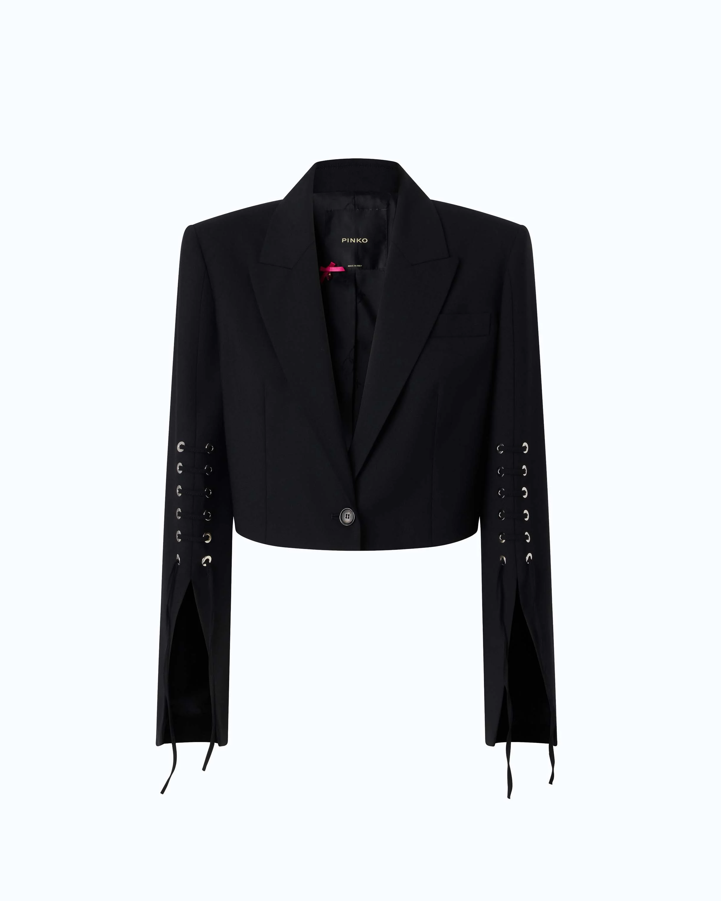 SPENCER JACKET WITH SLITS AND LACES - 1