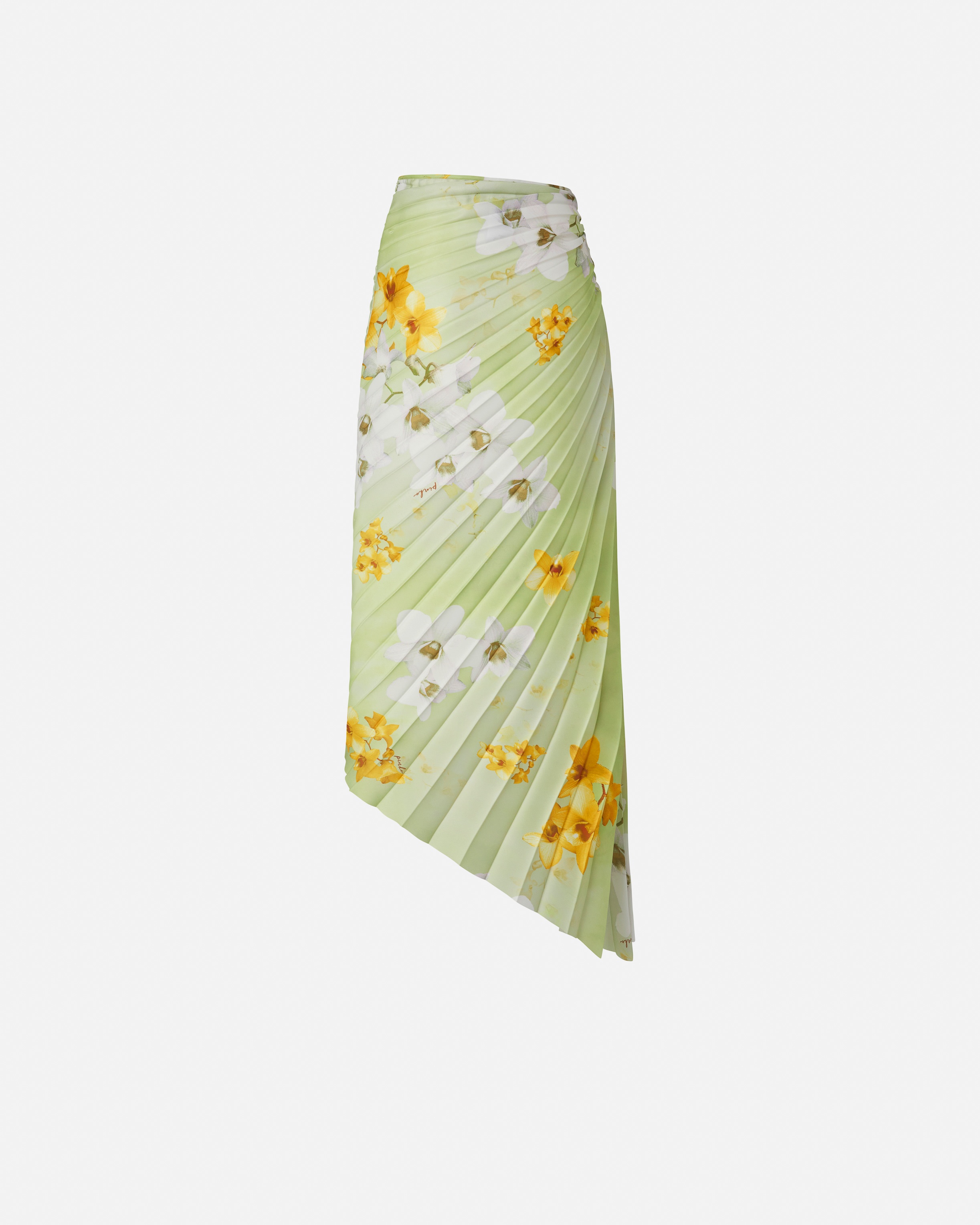 PLEATED MIDI SKIRT WITH FLORAL PRINT - 6