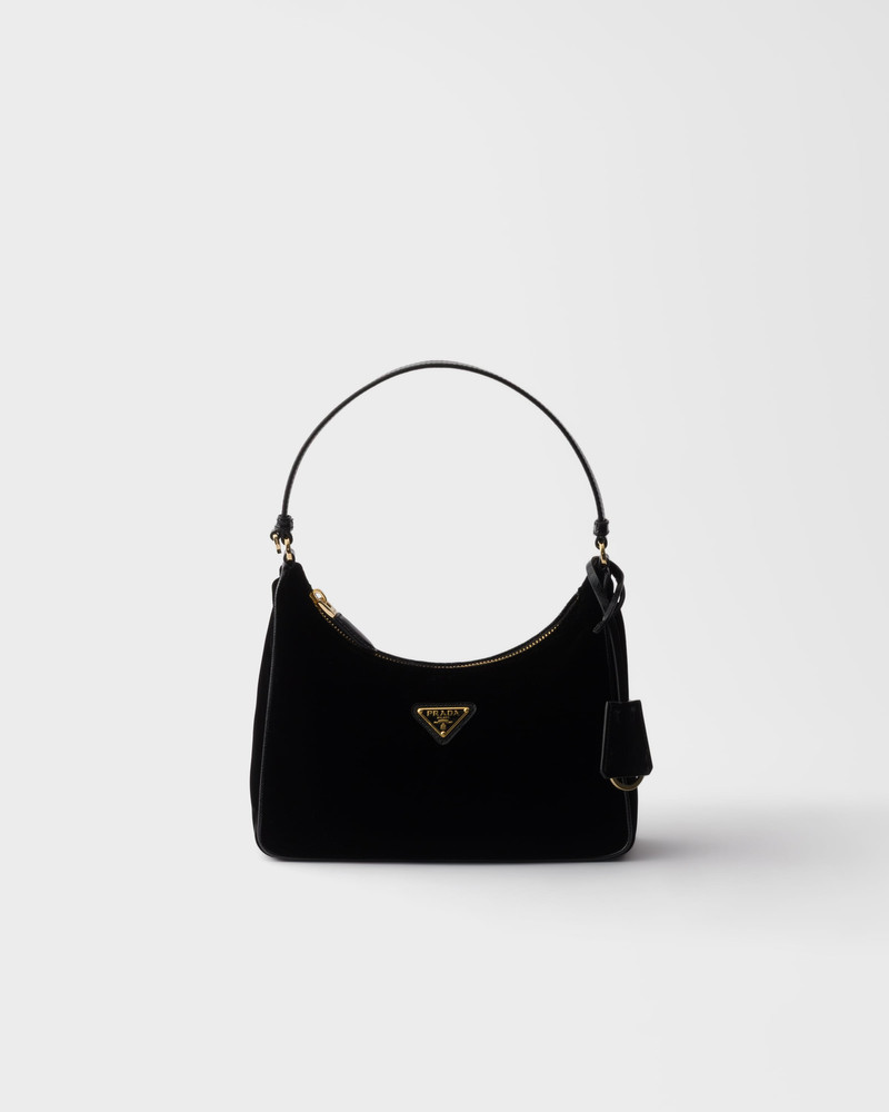 Prada Re-Edition 2005 velvet and Saffiano mini bag 1