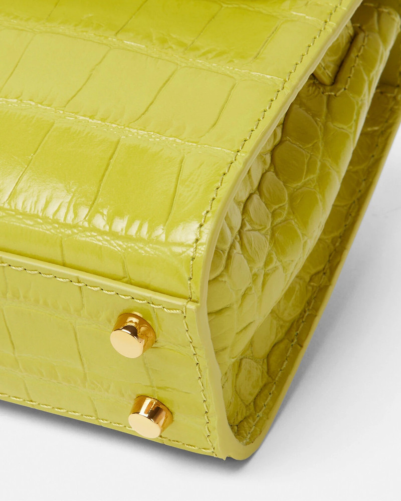 Croc-Effect Medusa '95 Small Handbag 6