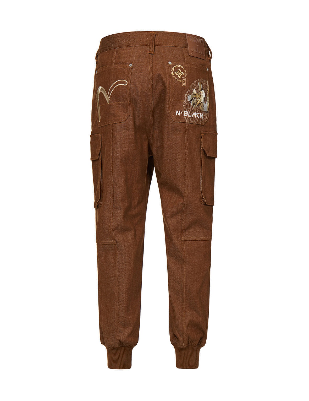 Kanji Embroidered Straight Fit Baggy Worker Jeans - 16