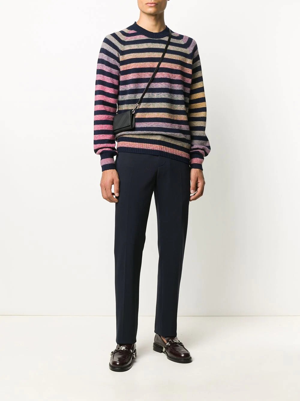 striped knit jumper - 2