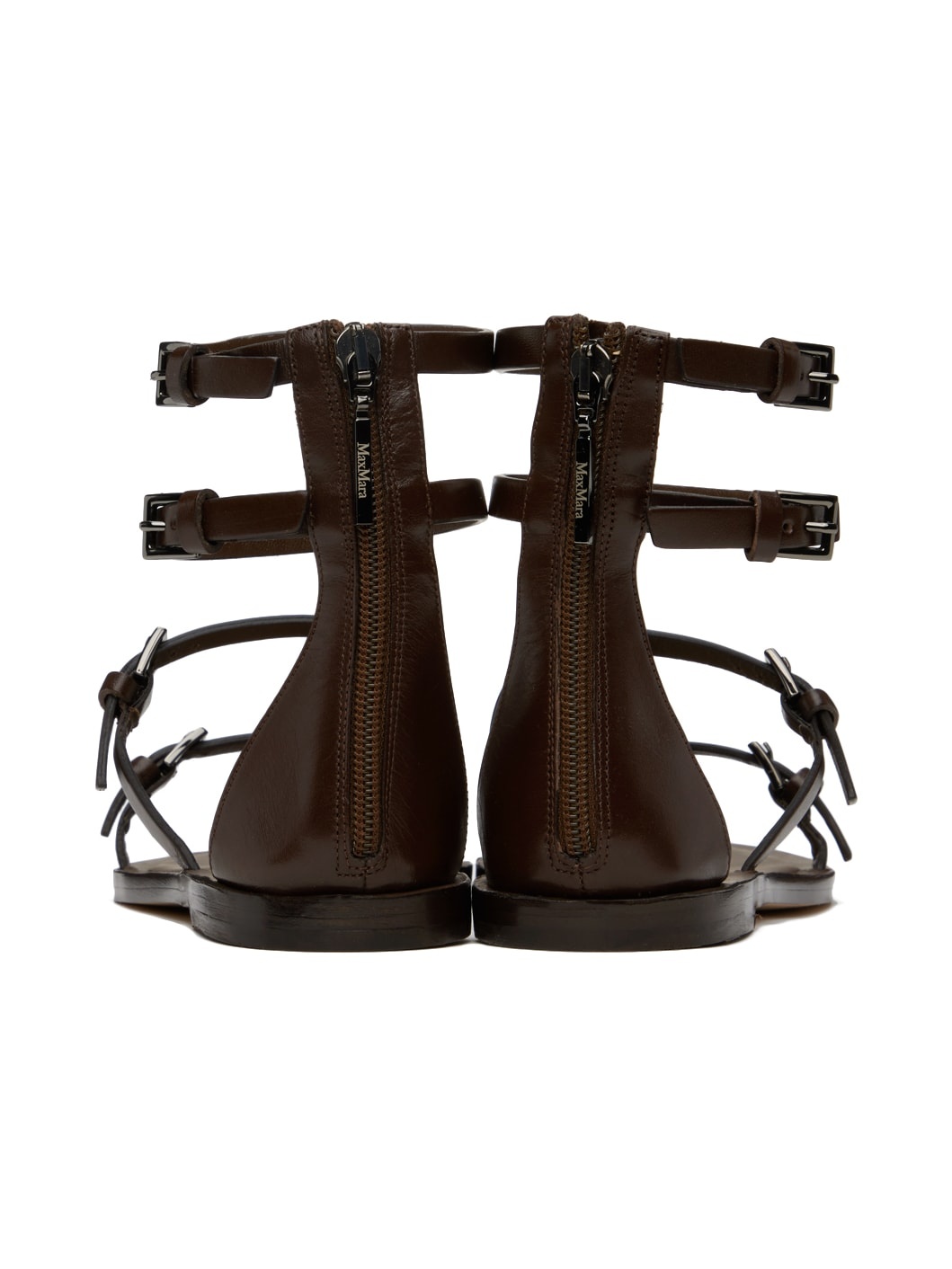 Brown Evegflat Sandals - 2