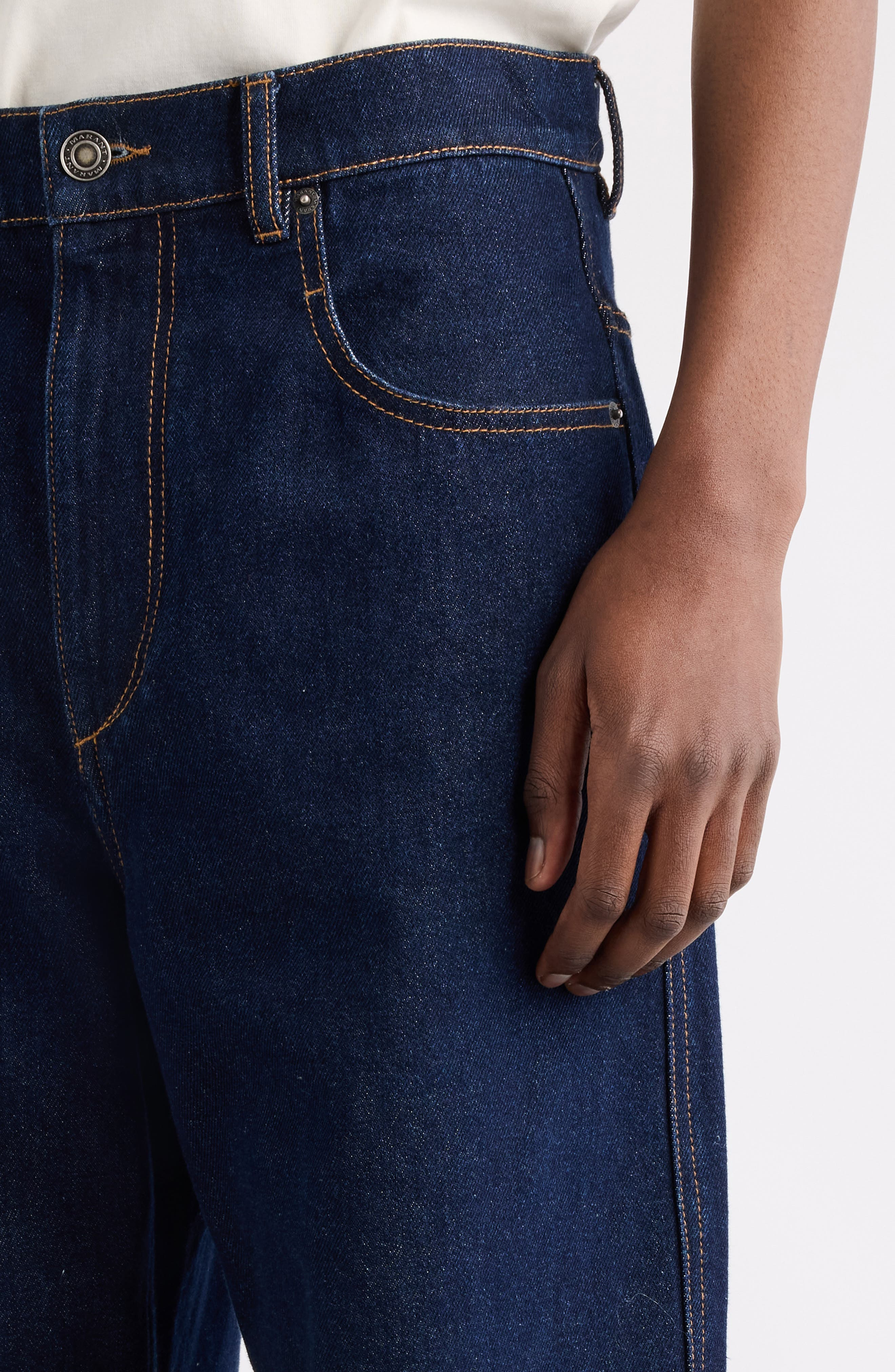 Isabel Marant Jameson Wide Leg Jeans in Dark Midnight at Nordstrom - 5