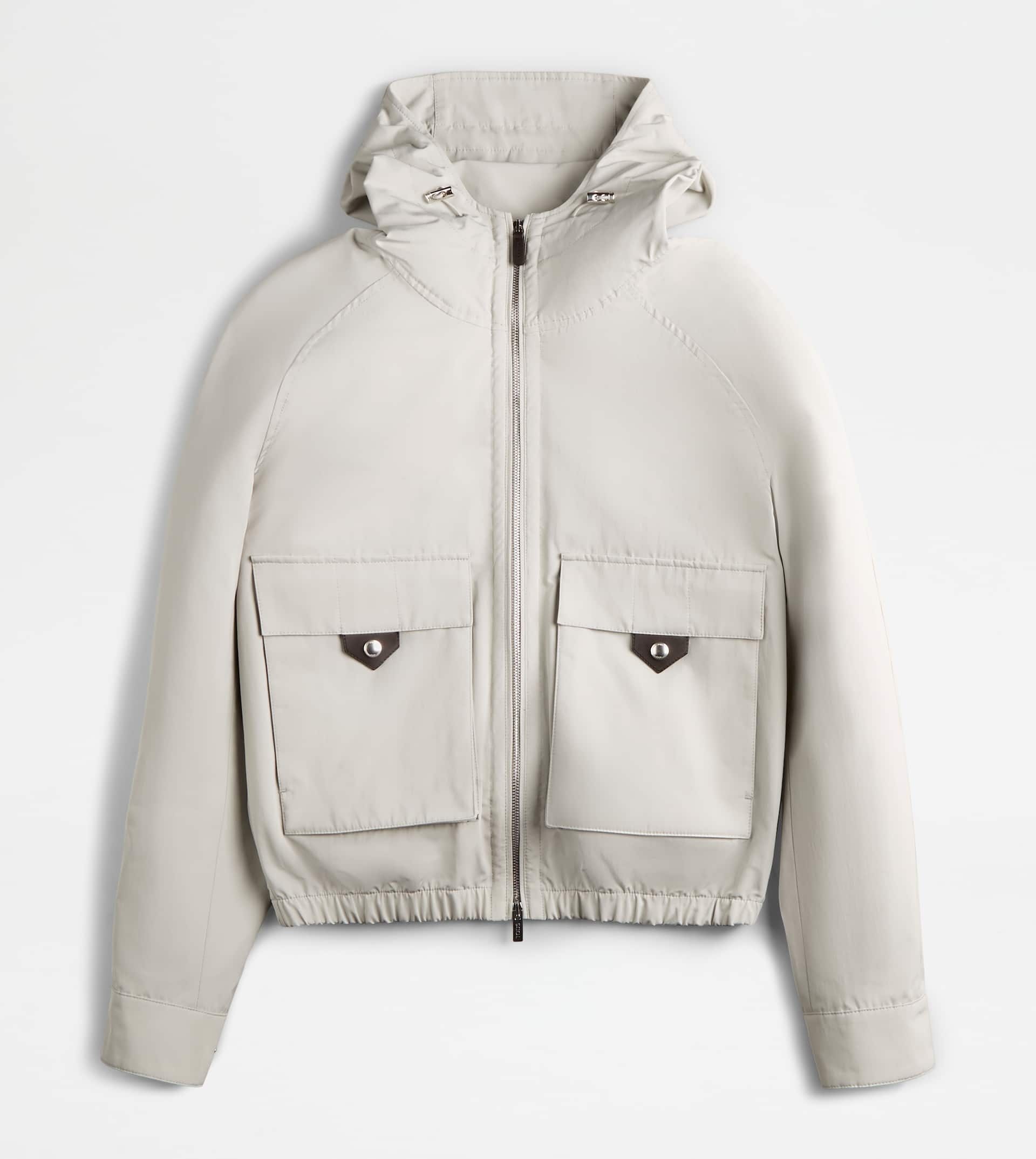 HOODED BLOUSON - GREY - 1