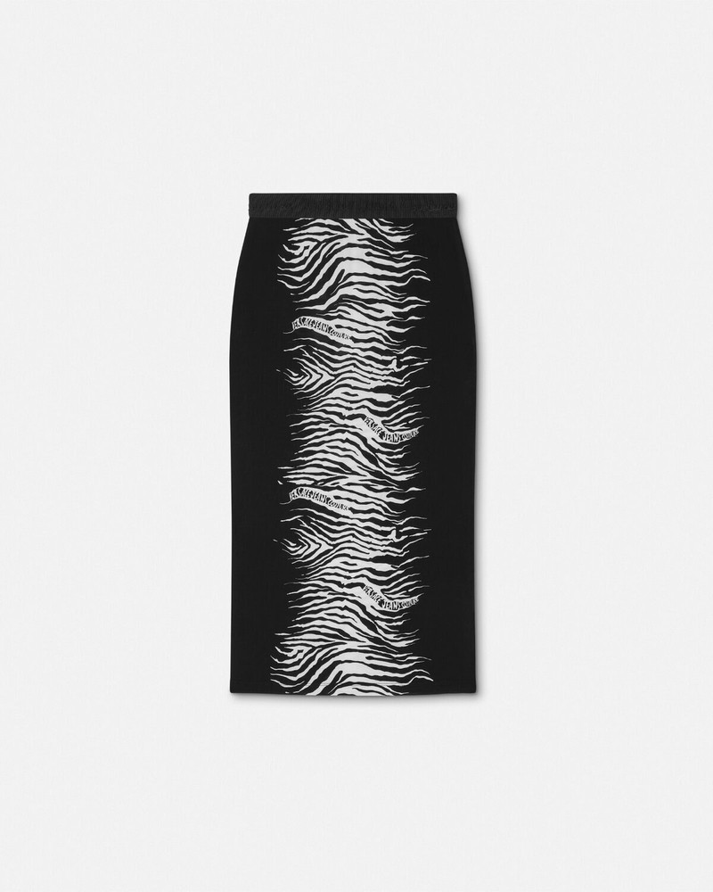 Zebra Midi Skirt 1