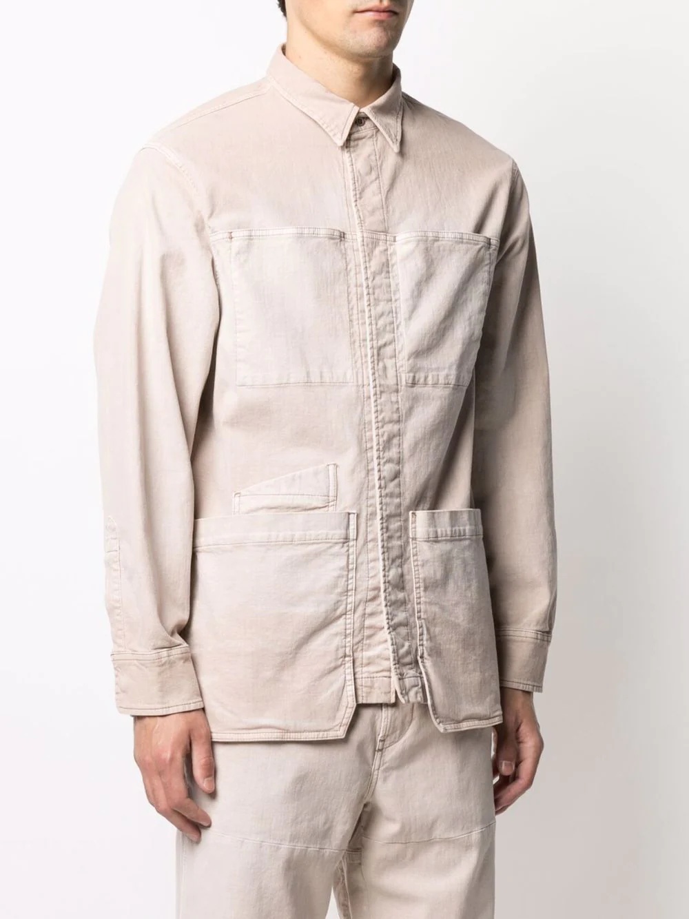 long-sleeved cargo shirt - 3