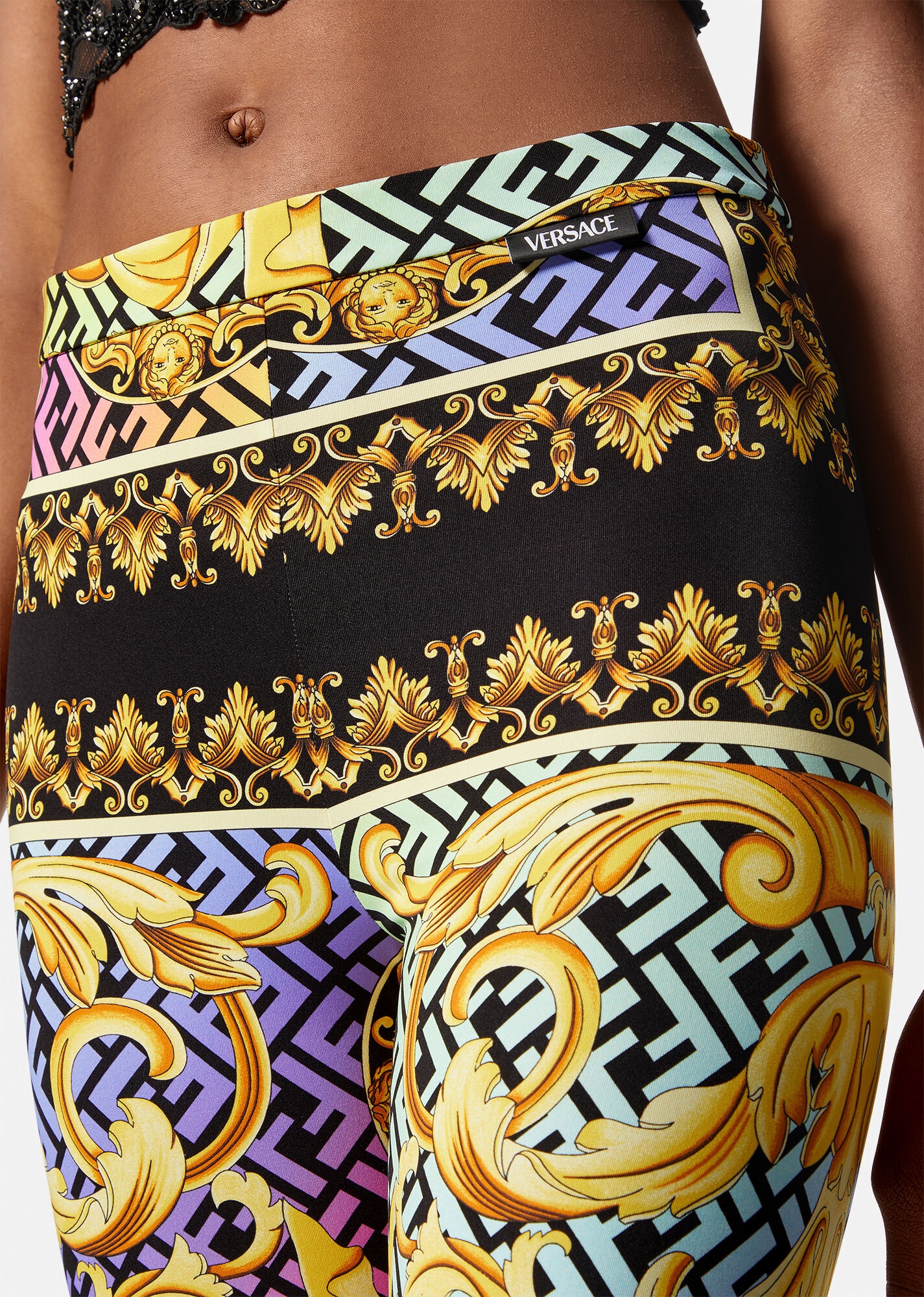 Fendace Gold Baroque Leggins - 5