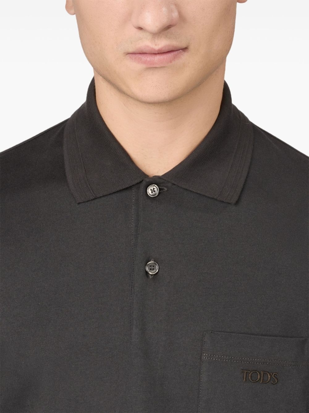 pocket-embroidered polo shirt - 5