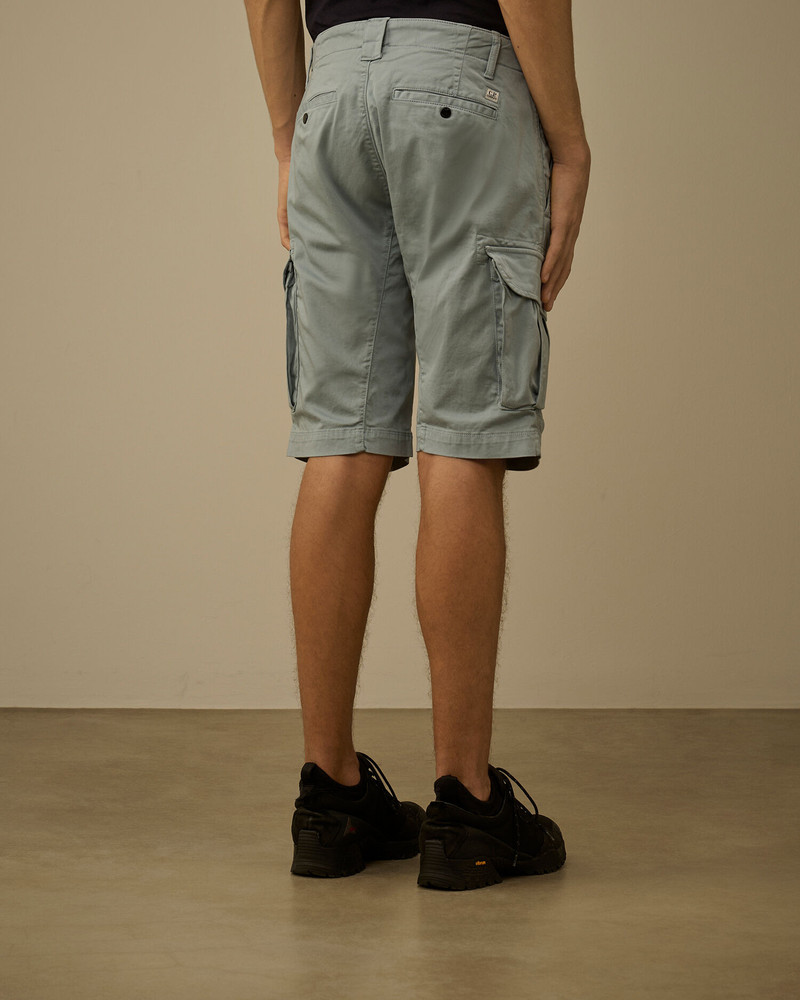 Stretch Sateen Cargo Lens Shorts 4