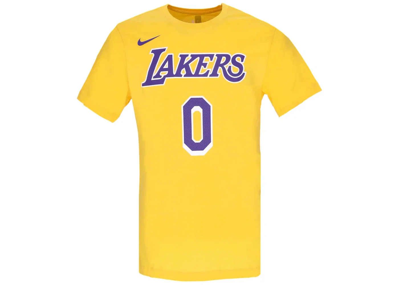 Nike NBA Los Angeles Lakers Russell Westbrook T-shirt Yellow - 1