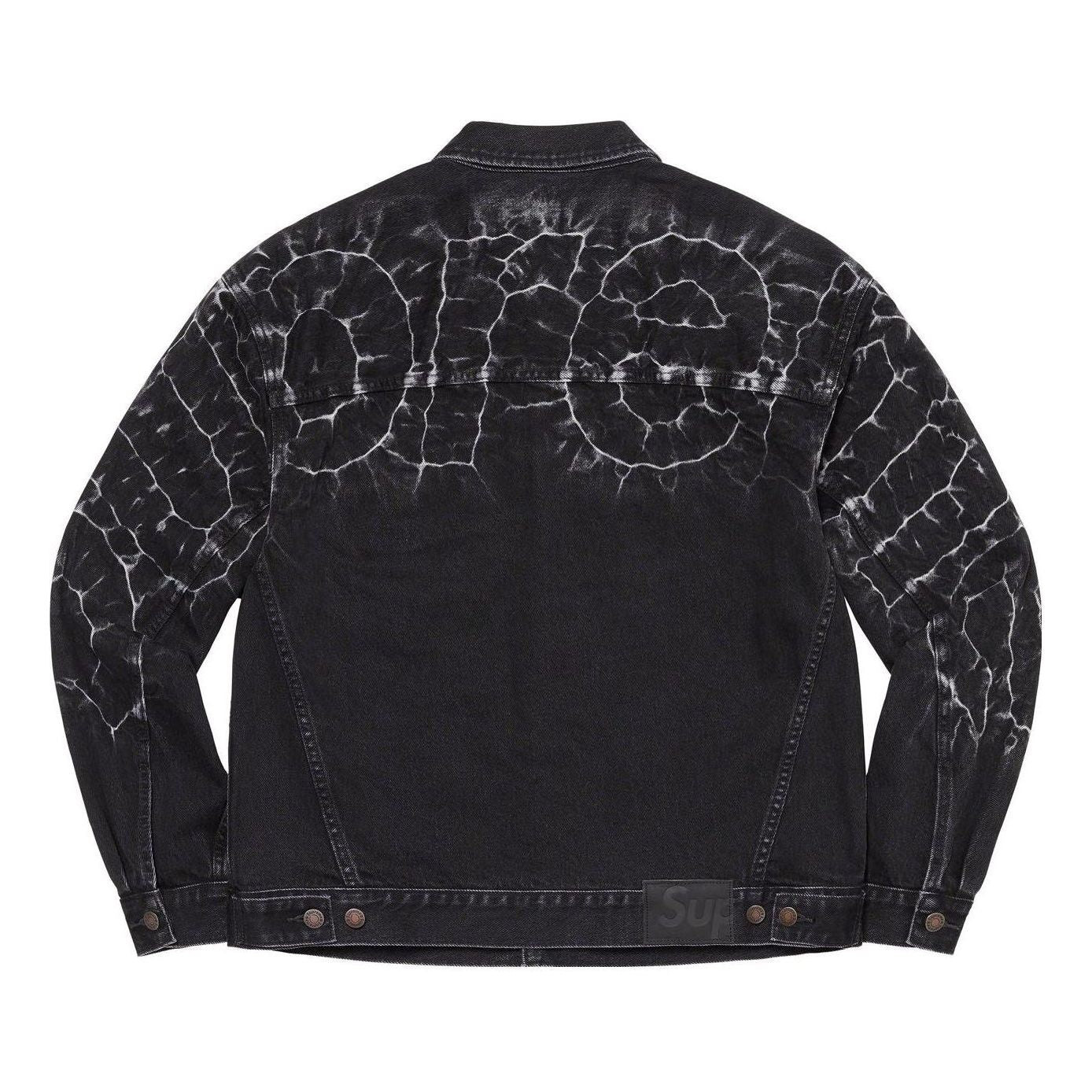 Supreme Shibori Denim Trucker Jacket 'Black White' SUP-SS23-014 - 2