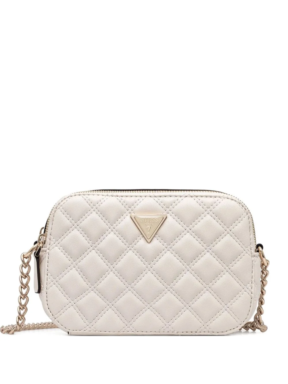 quilted chain-strap cross-body bag - 1