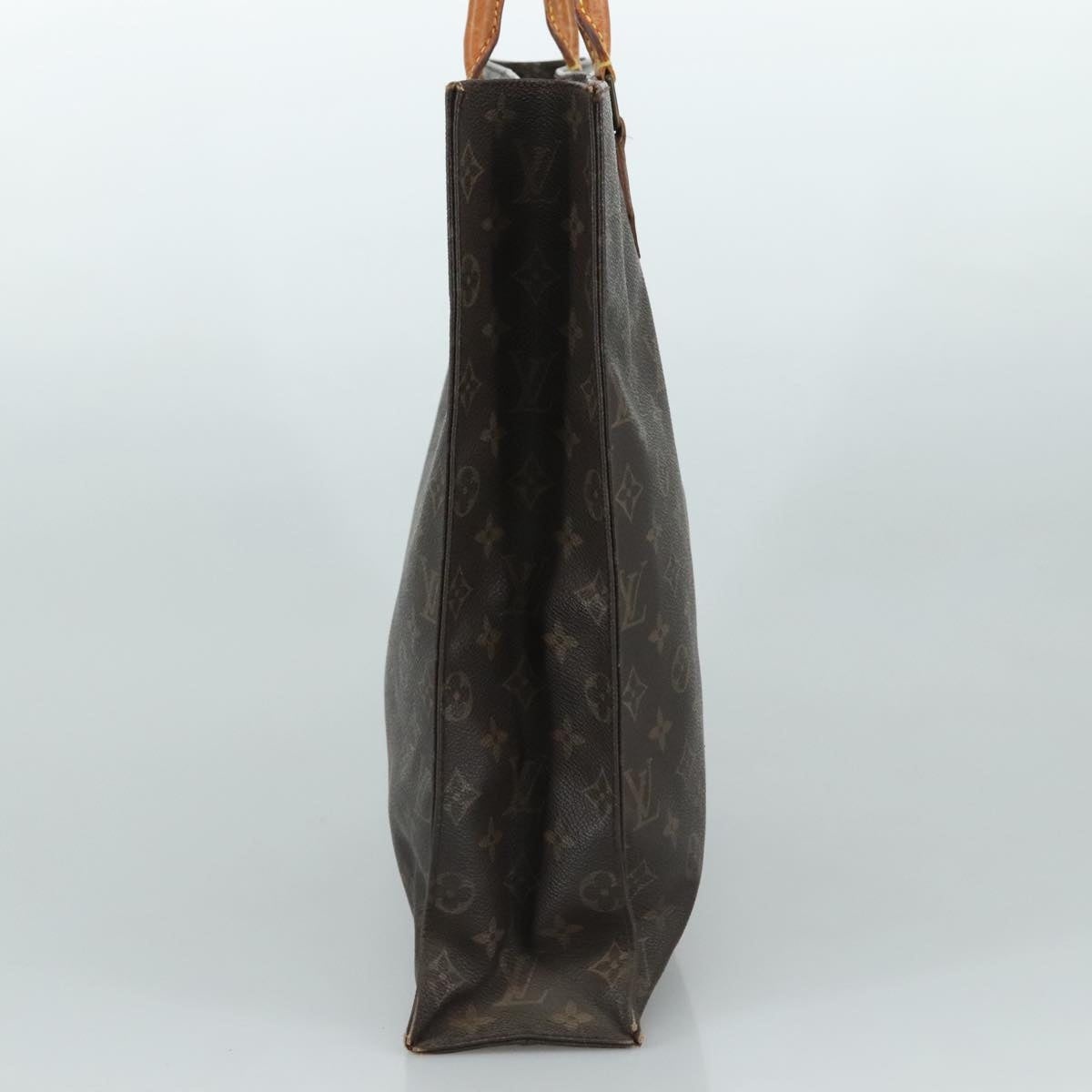 LOUIS VUITTON Monogram Sac Plat Hand Bag M51140 - 4