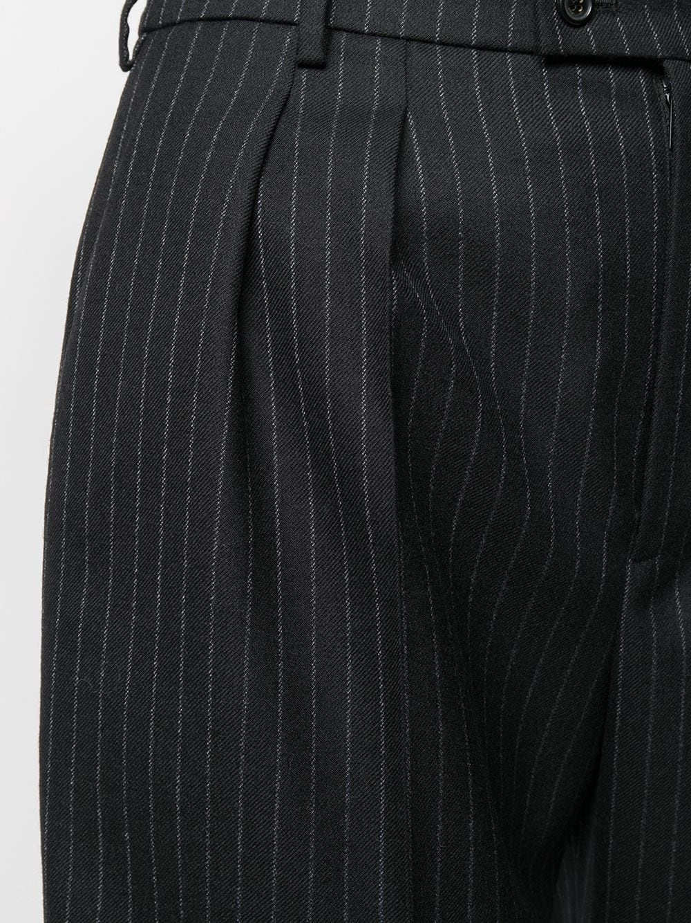 pinstripe tailored shorts - 5