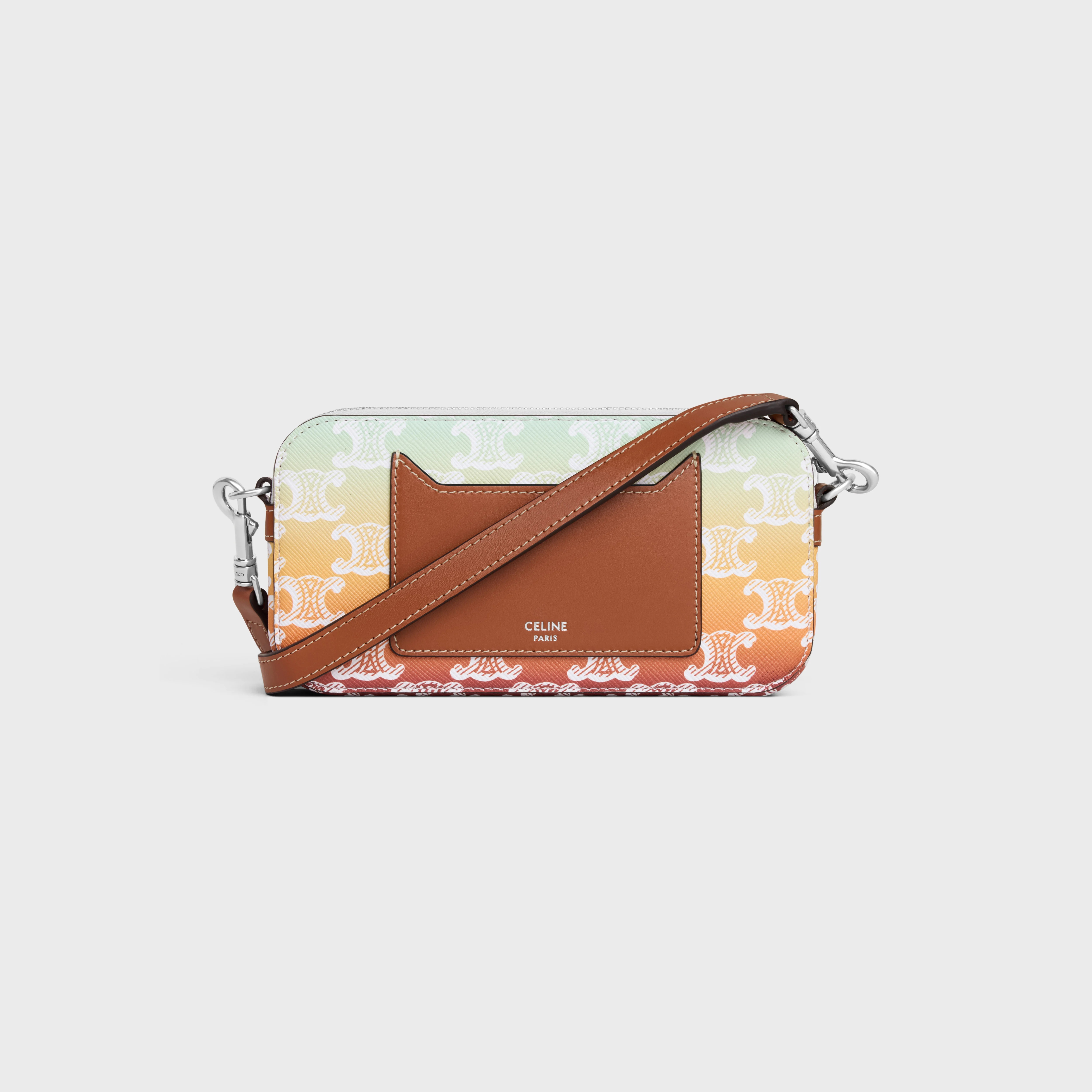 Horizontal pouch in TRIOMPHE CANVAS SUNSET WITH CELINE PRINT - 3