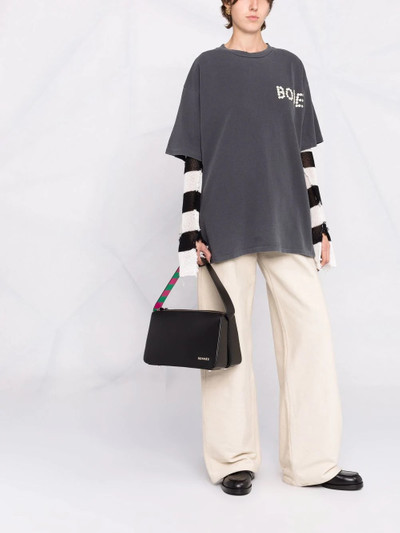 SUNNEI stripe print tote bag outlook