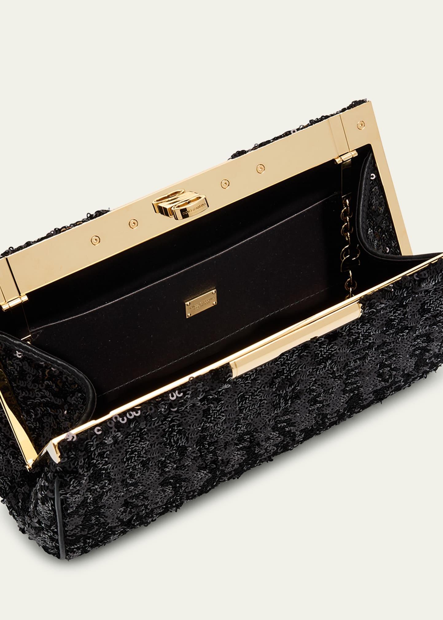 Marlene Medium Sequined Clutch Bag - 4