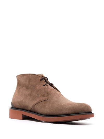 Tod's suede lace-up boots outlook