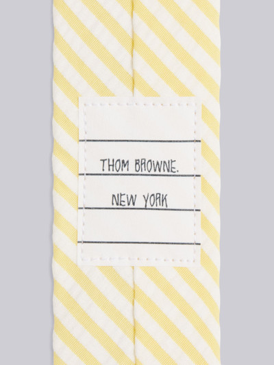 Thom Browne Yellow Seersucker Stripe Tie outlook