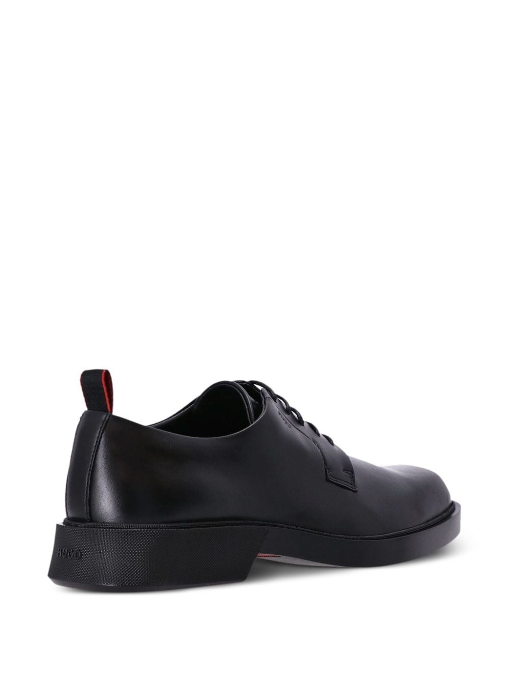 logo-debossed leather monk shoes - 3