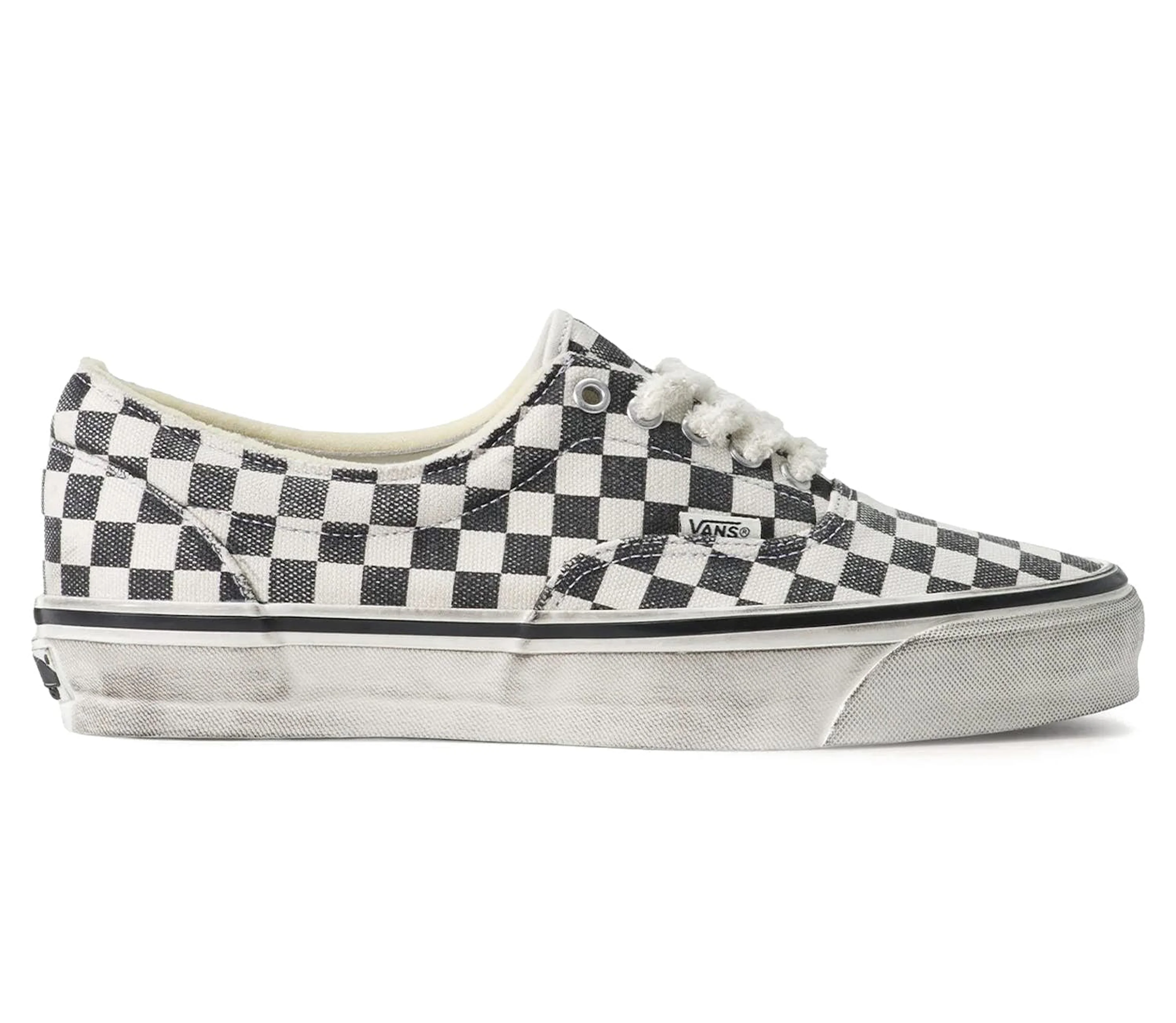 Vans Authentic 'Splatter Checkerboard' Low Sneaks (White/Black) - 1