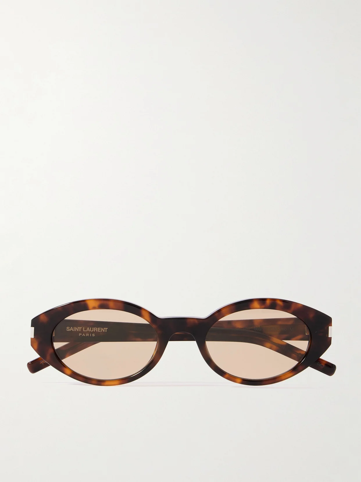 Oval-frame Tortoiseshell Acetate Sunglasses - 1