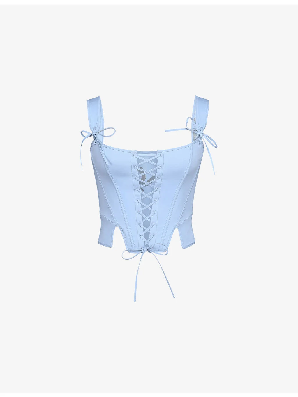 Callie Floral-Print Cotton Corset Top - 1