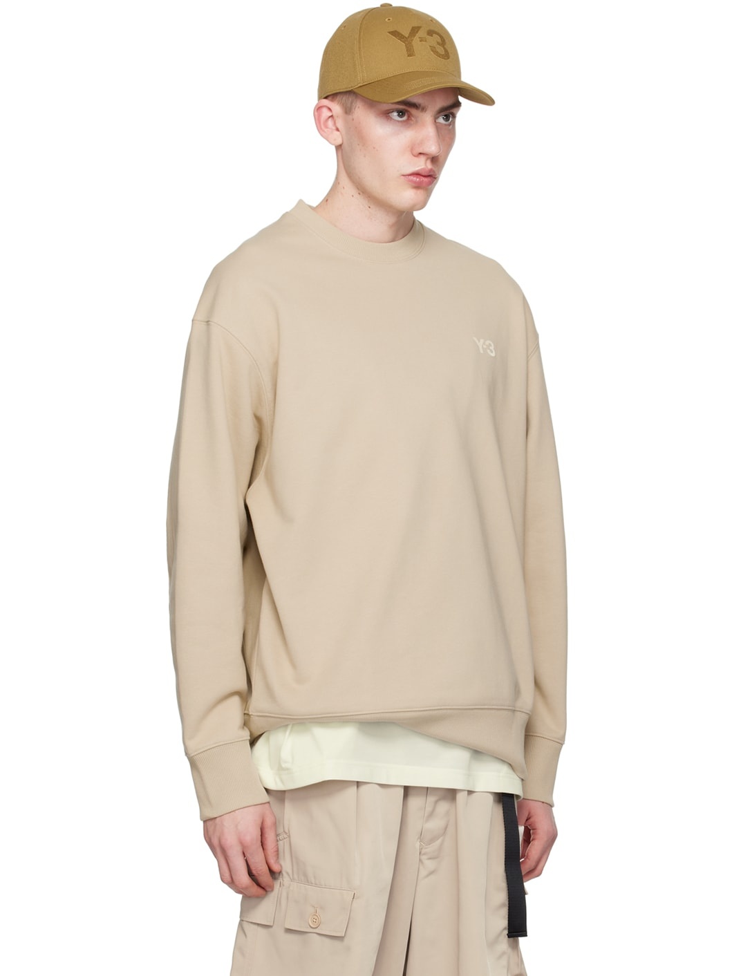 Beige Oversized Sweatshirt - 2