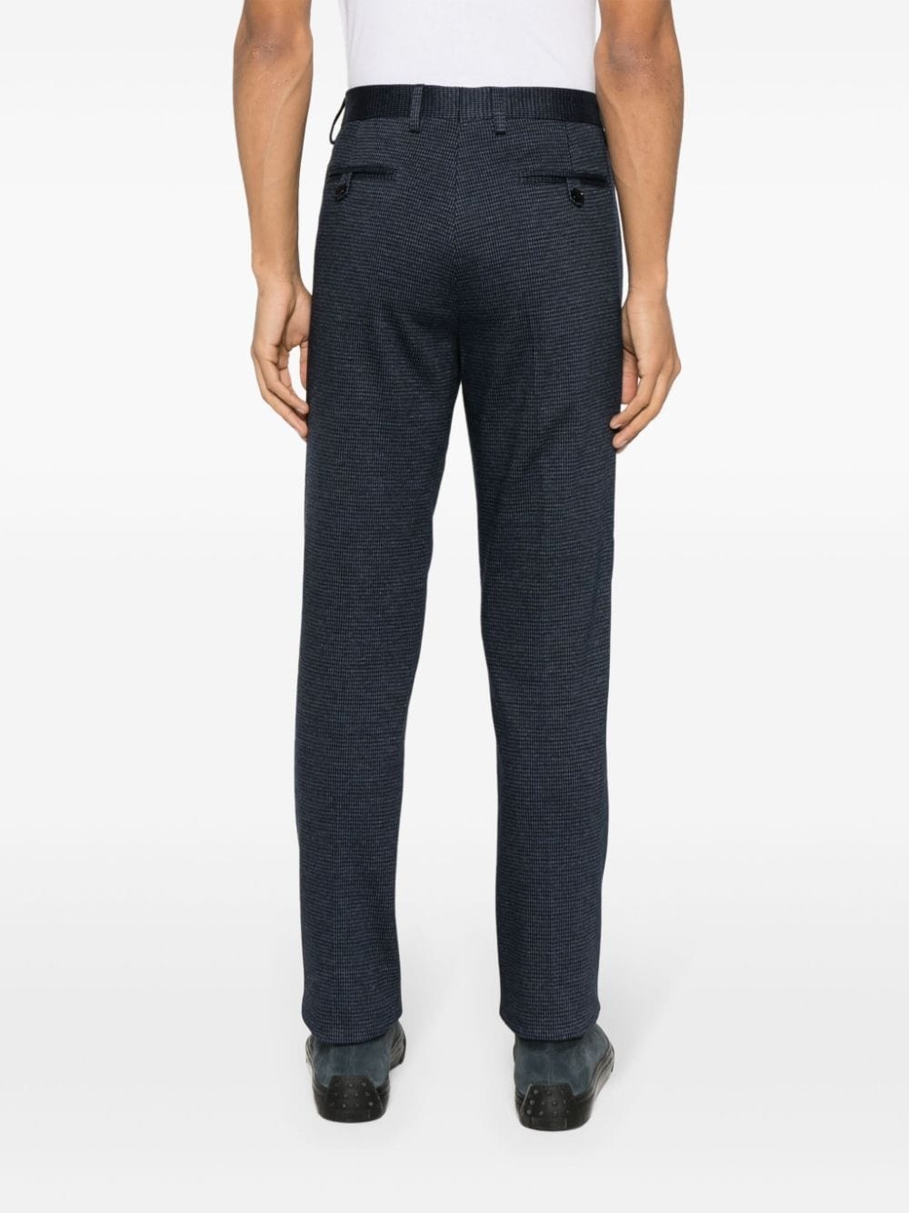 straight-leg cotton trousers - 4