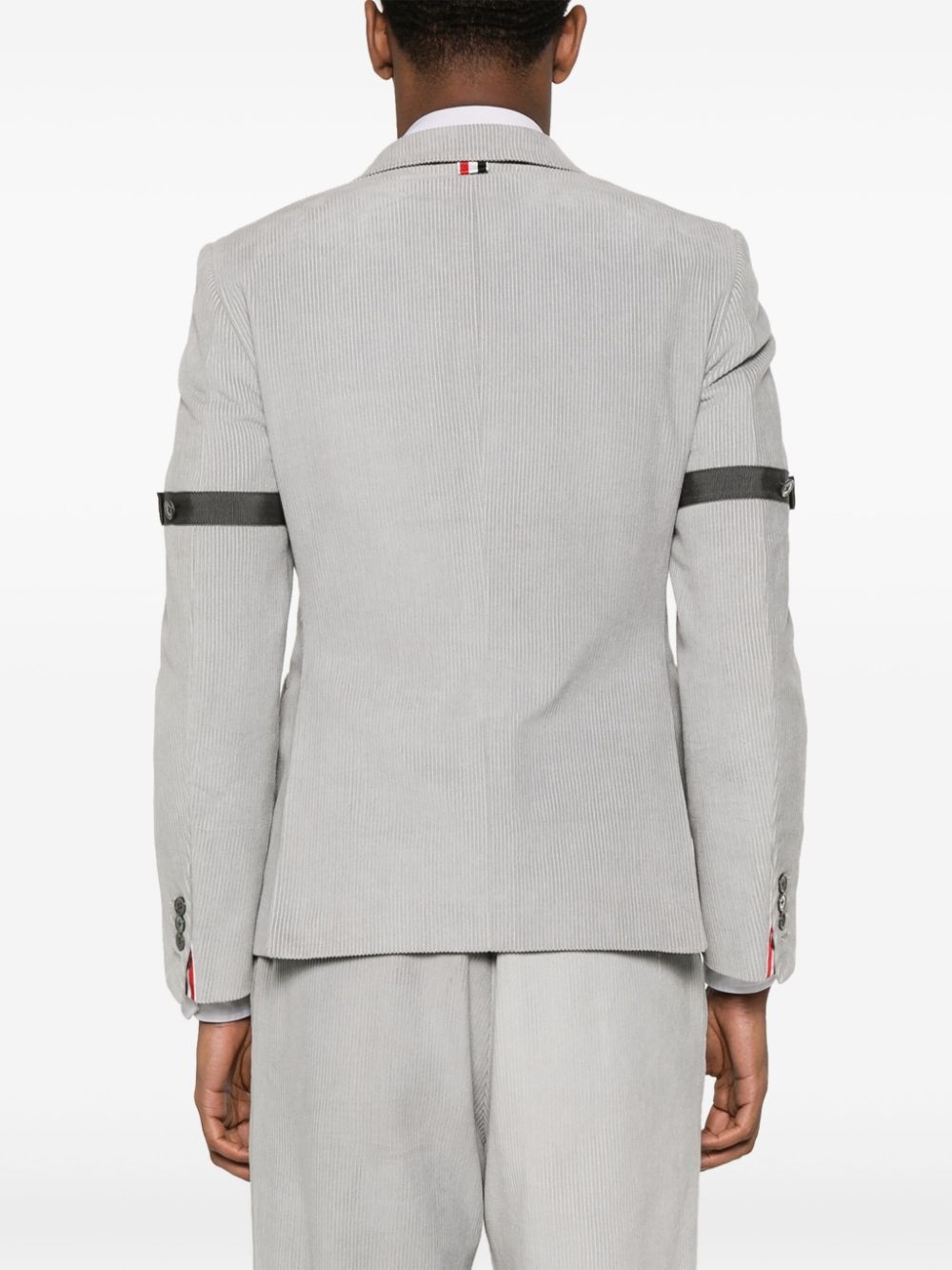 single-breasted corduroy blazer - 4