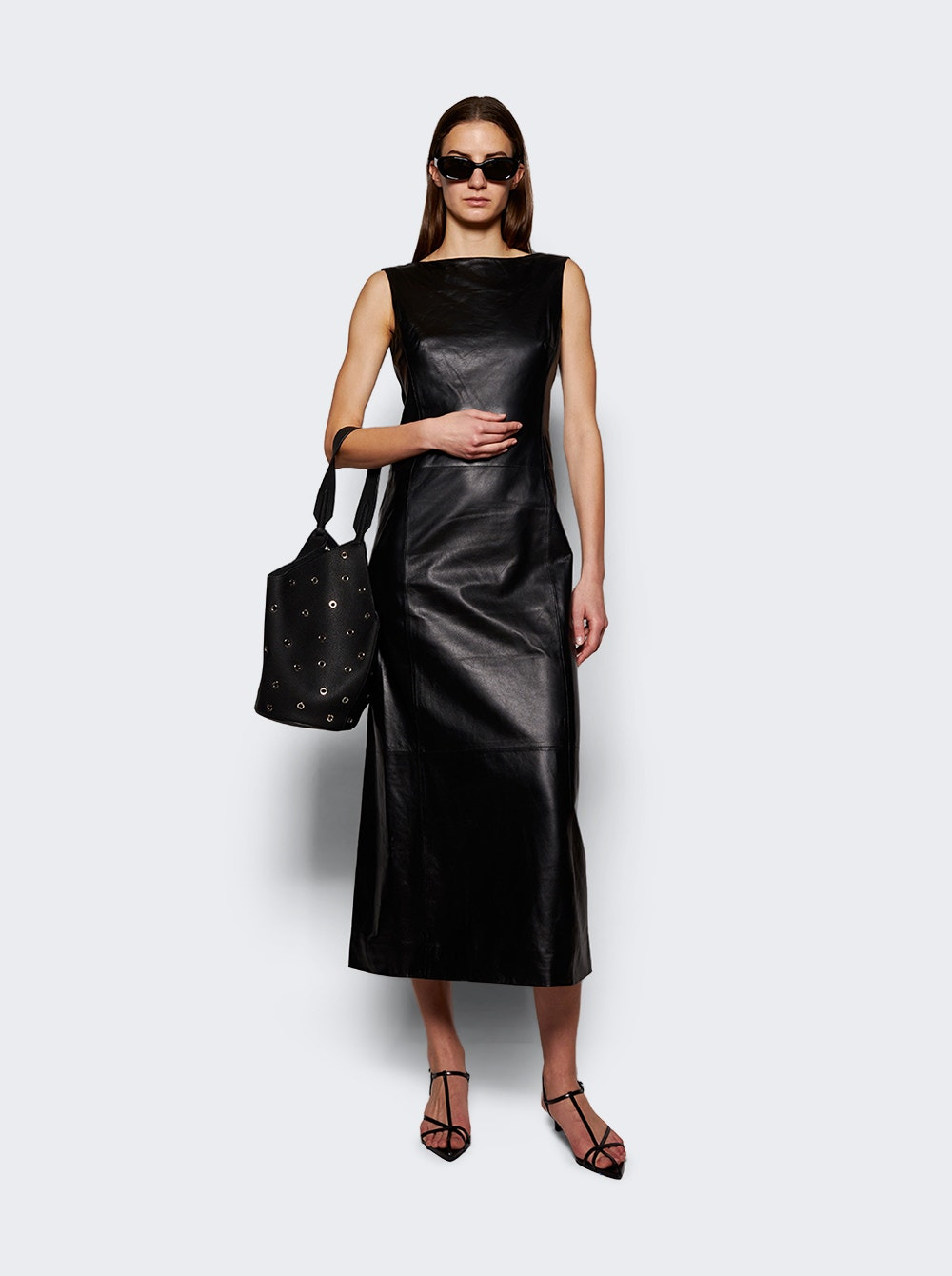 Ellery Leather Dress Black - 2