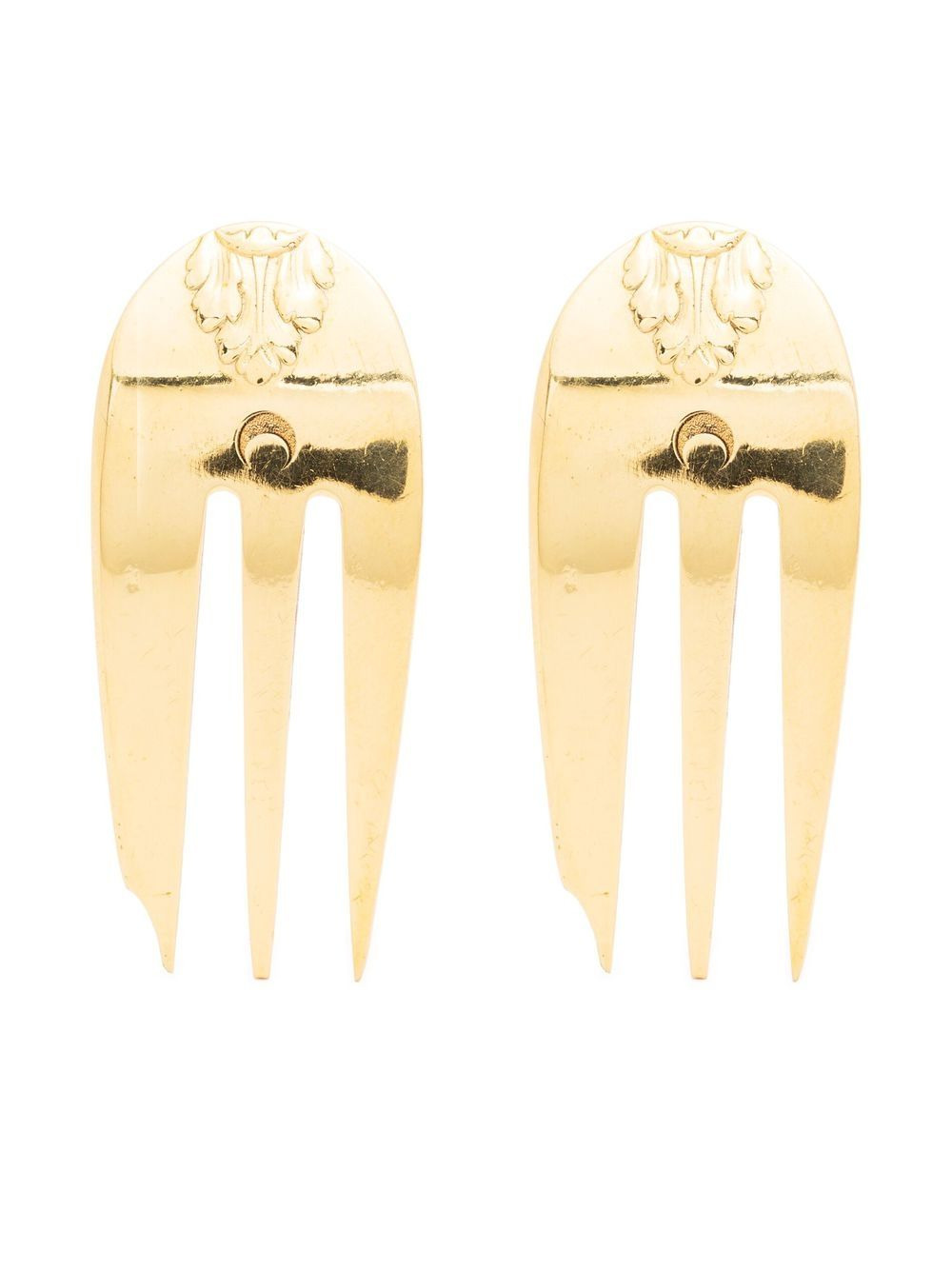 Reassembled Cutlery fork earrings - 1