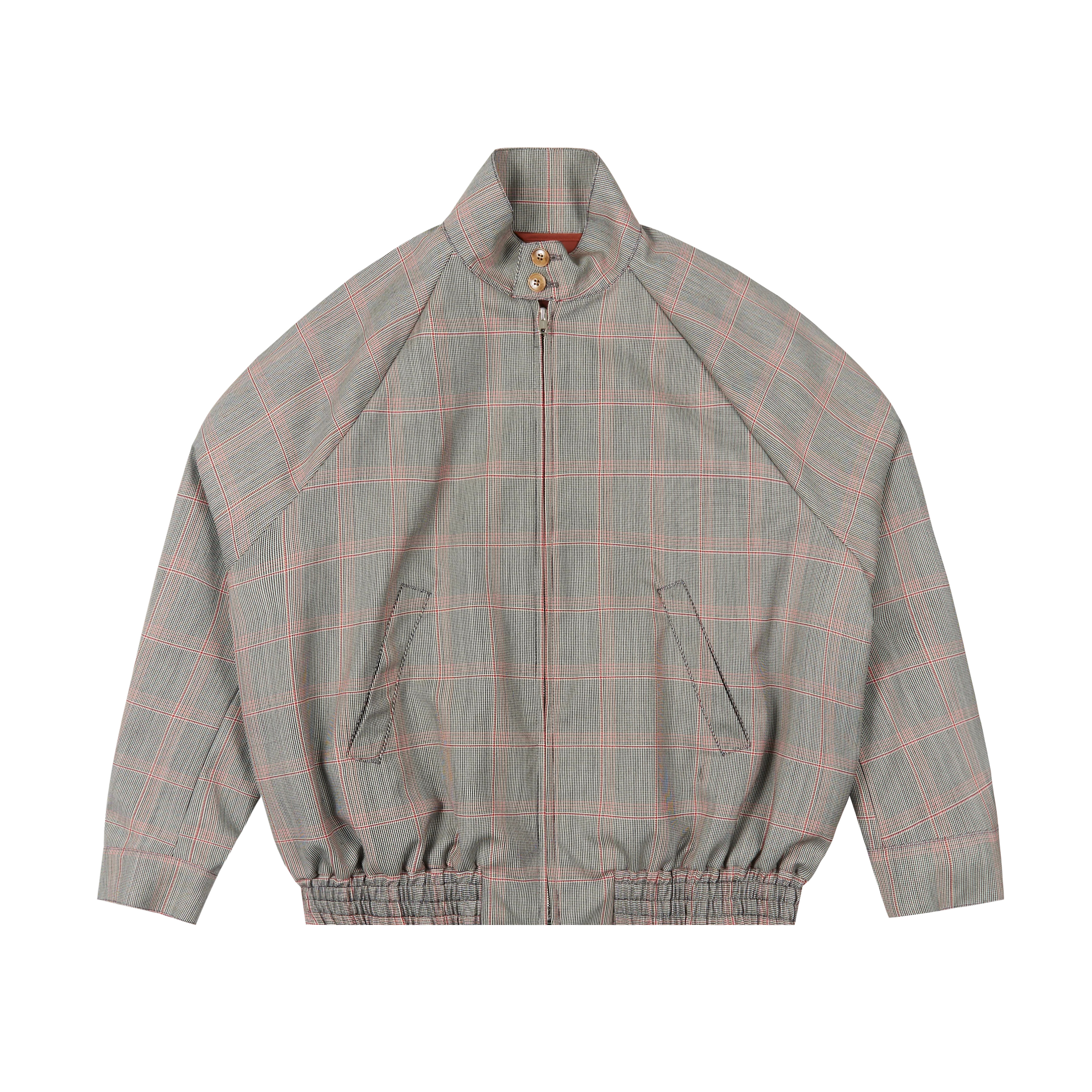 Marni Wool Jacket Check Pattern Short Blouson Gray - 1
