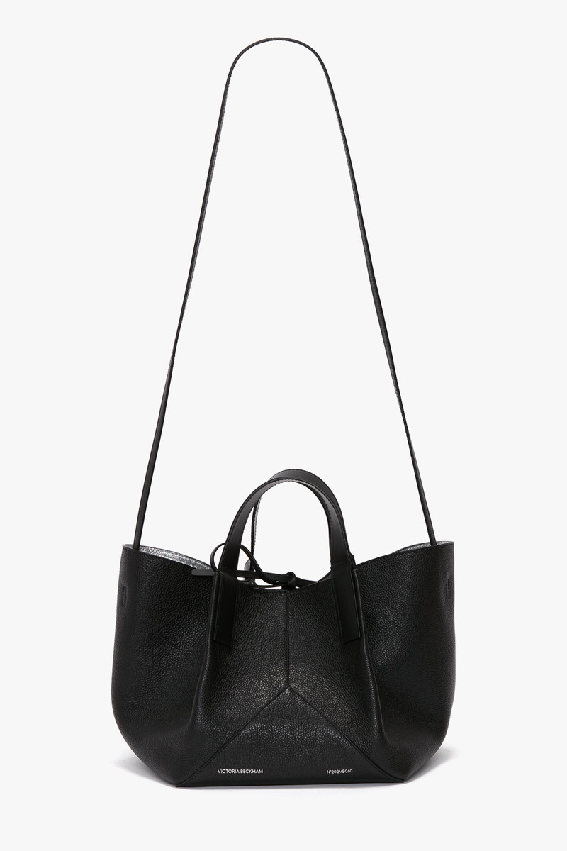 W11 Mini Tote In Black Leather 1