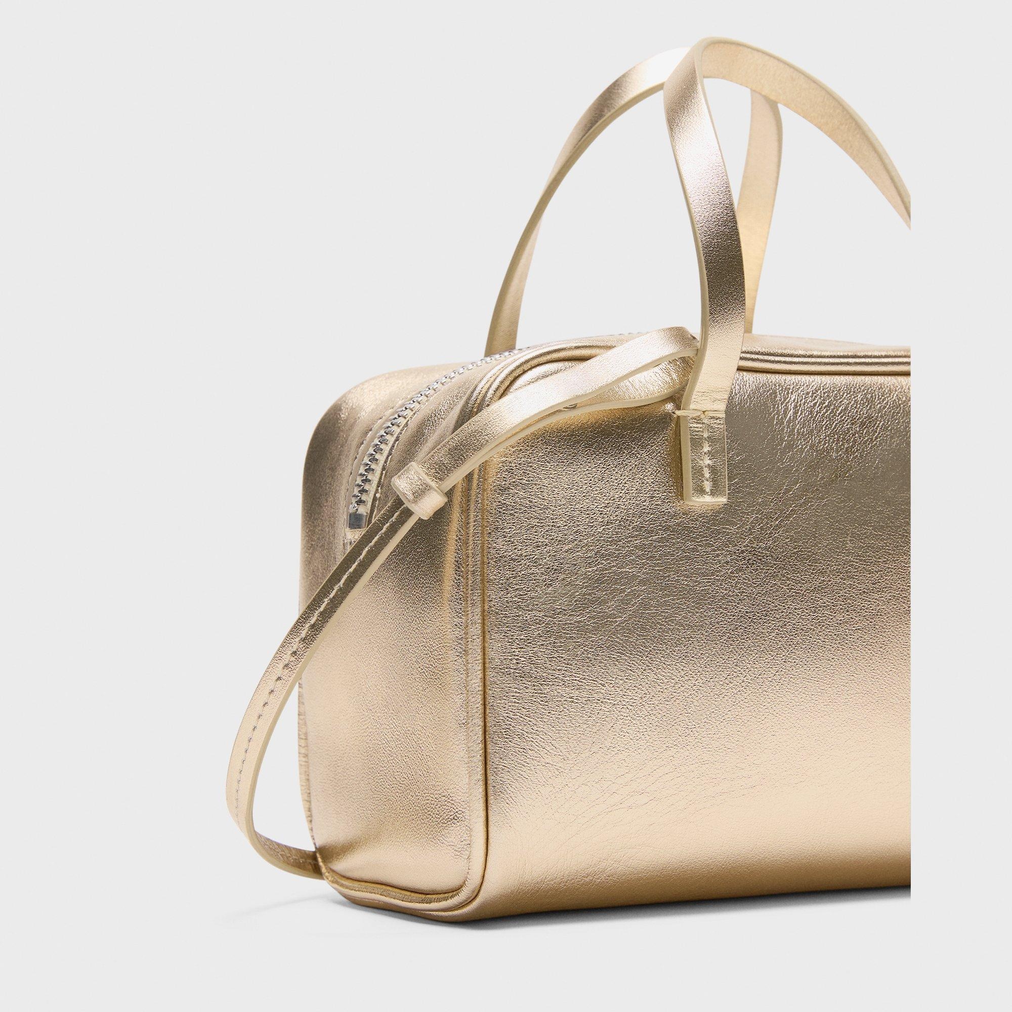 Mini Pillow Bag in Metallic Leather - 6