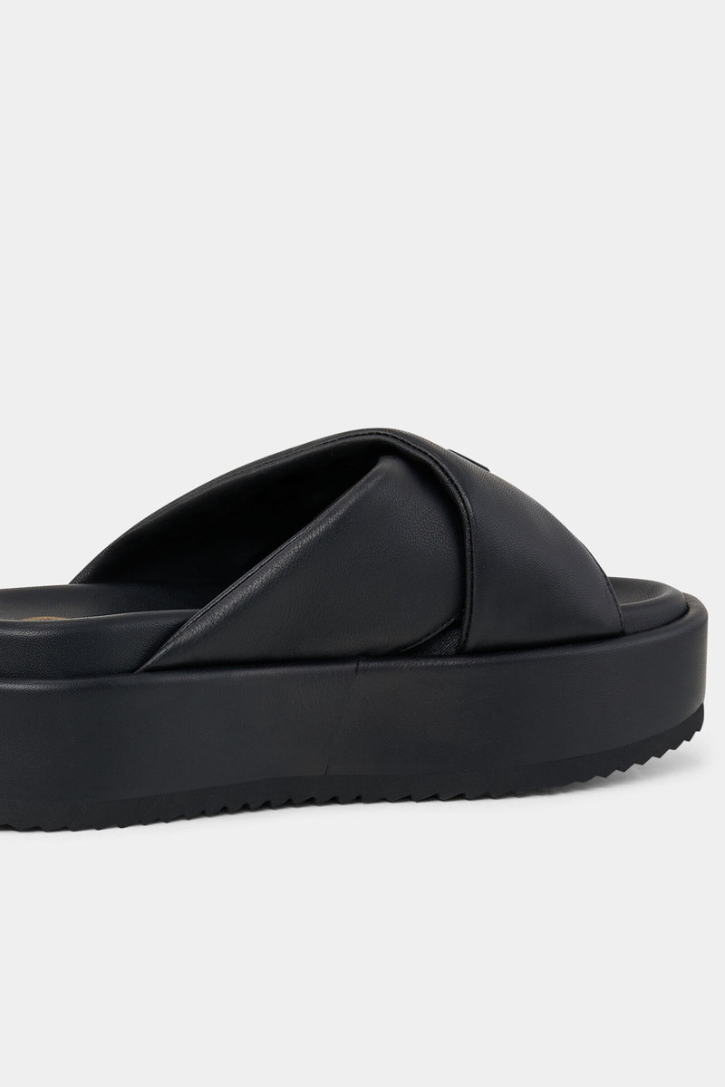 Sorrento Platform sandals in Black 7