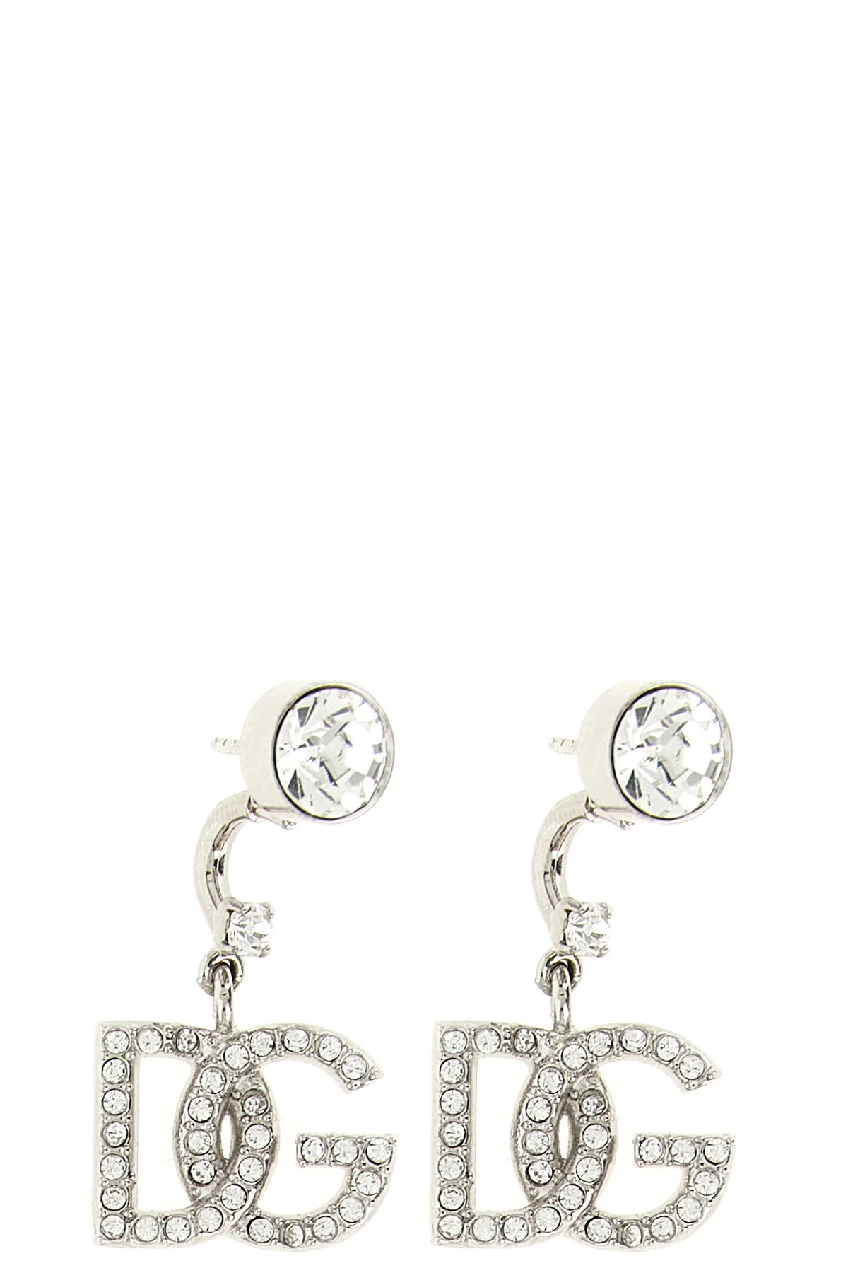 Dolce & Gabbana Drop Earrings with DG Logo - 1