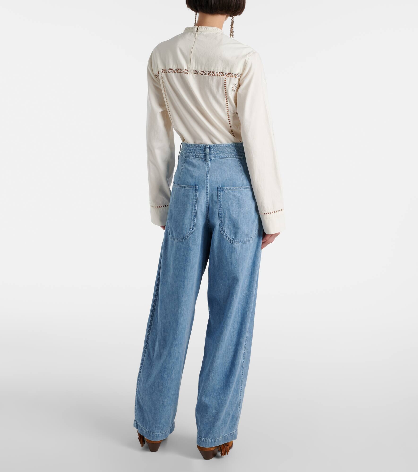 Inaya high-rise wide-leg jeans - 3