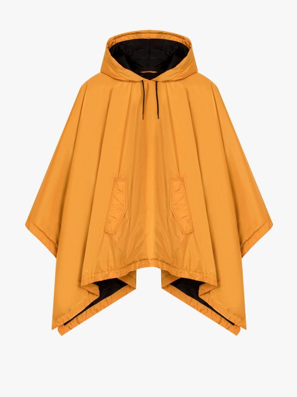 SIMA POP ORANGE NYLON HOODED PONCHO - 1