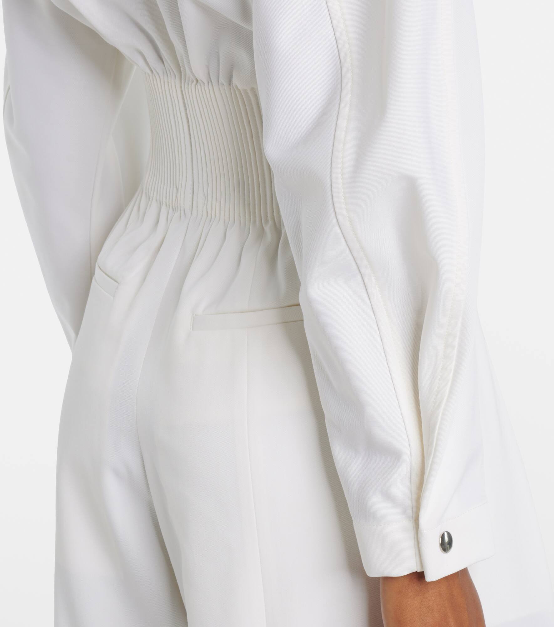 Tab Detail wool-blend jumpsuit - 6