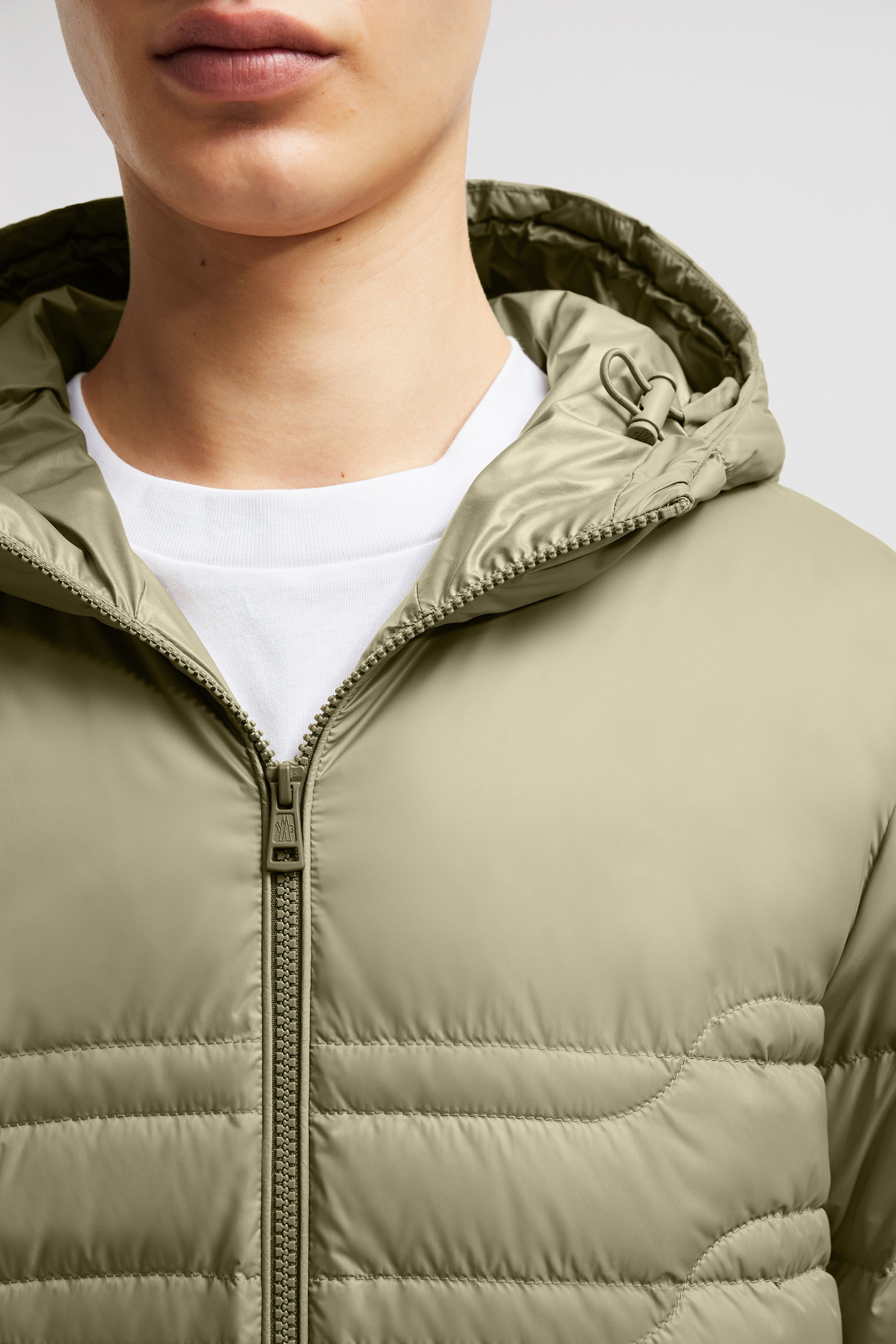Aleso Hooded Geometric-Quilted Short Down Jacket - 7