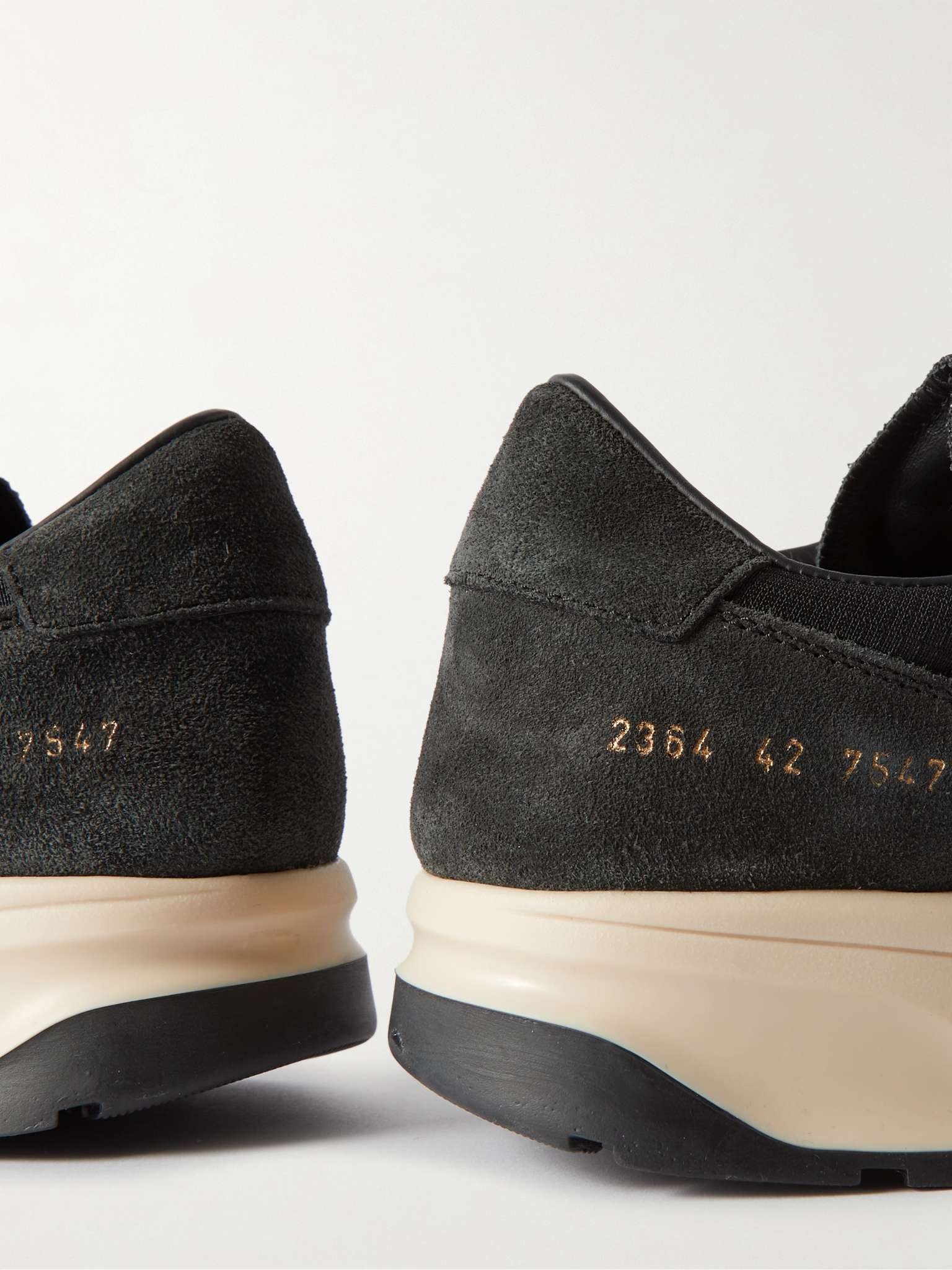 Track 80 Leather-Trimmed Suede and Ripstop Sneakers - 6