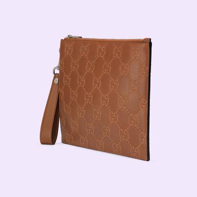 GUCCI GG embossed pouch outlook