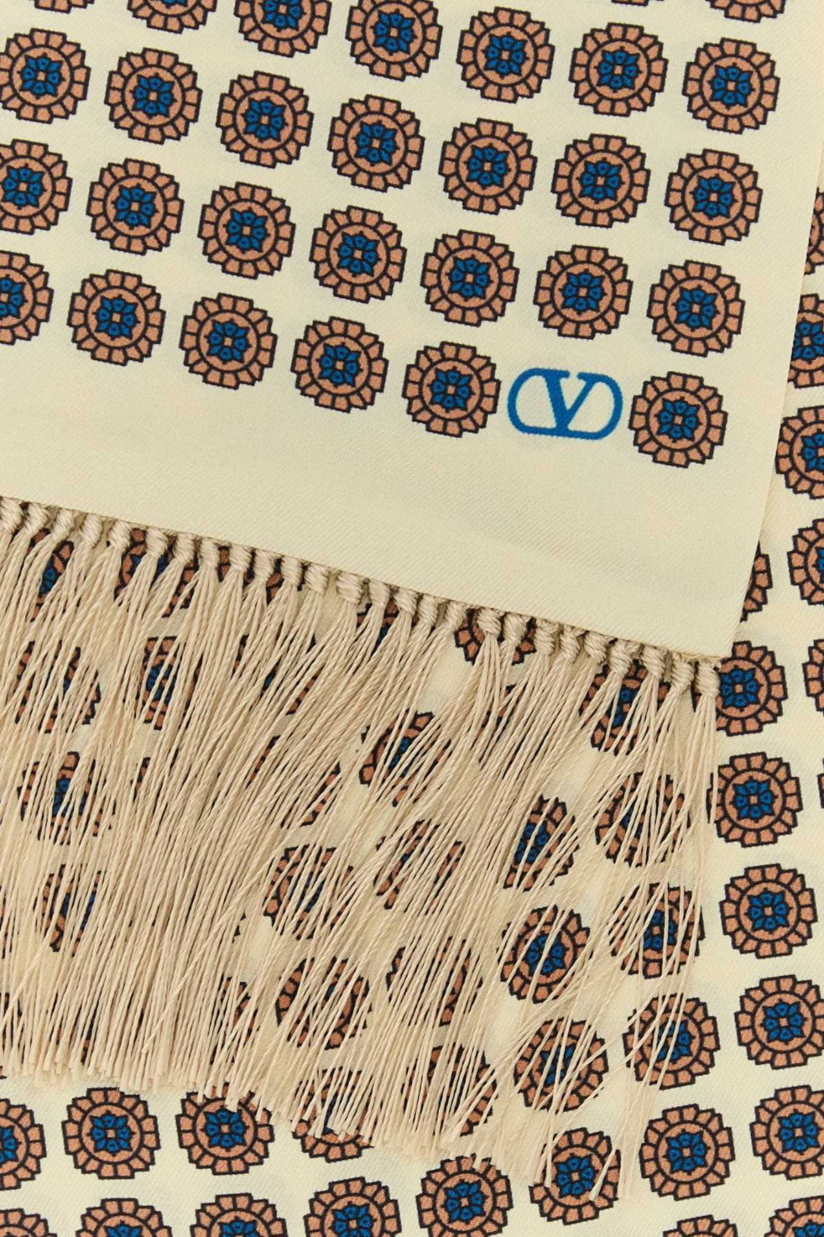 Valentino Garavani Men Printed Silk Foulard - 2